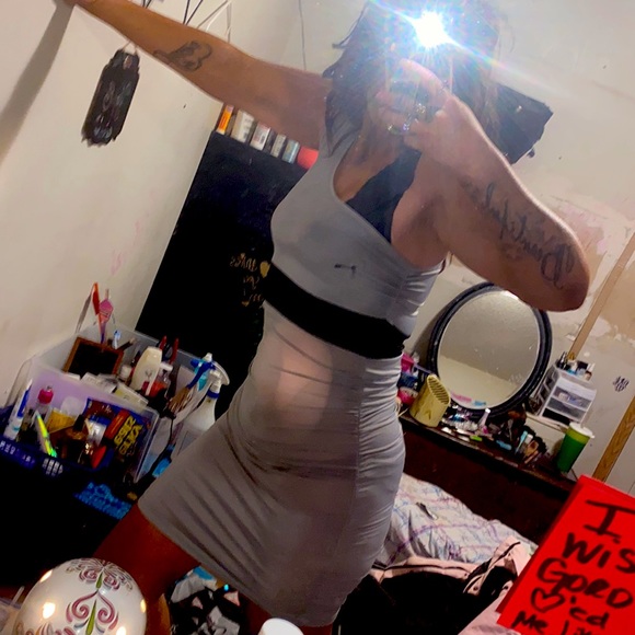 Grey size small one strap dress. - Picture 5 of 7